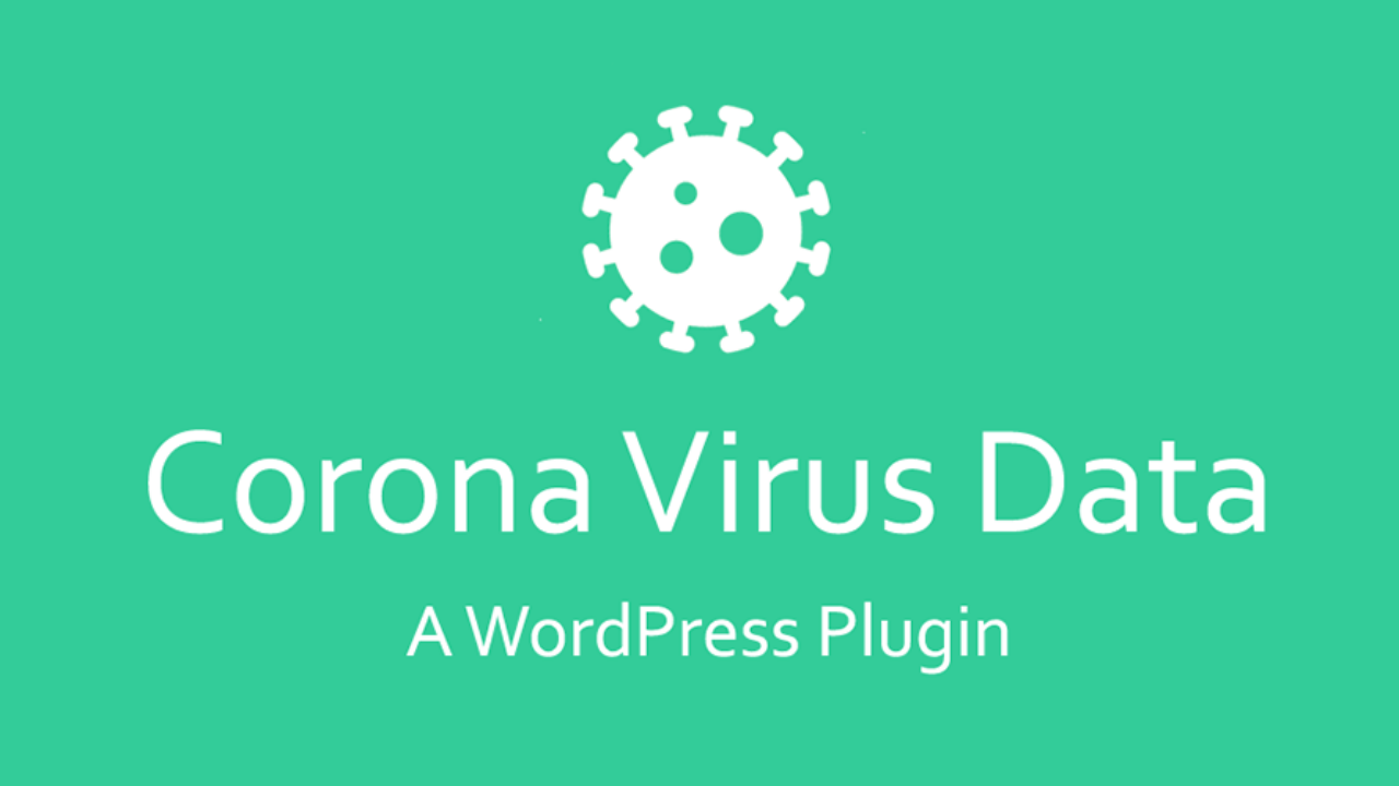 WordPress插件 冠状病毒数据